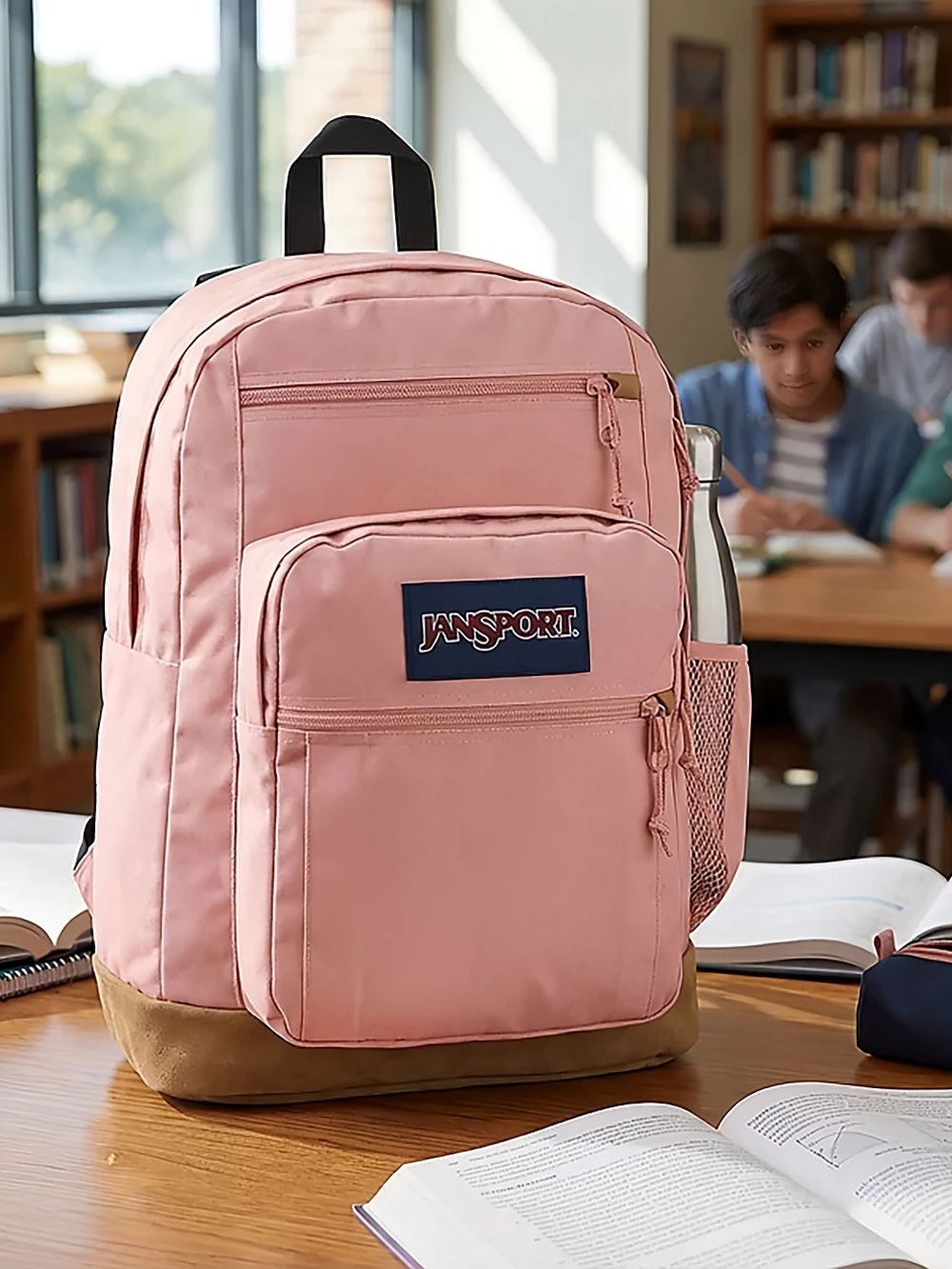 NEW JanSport COOL STUDENT Misty Rose 2100 Cubic Inches / 34 L Backpack - Picture 2 of 9